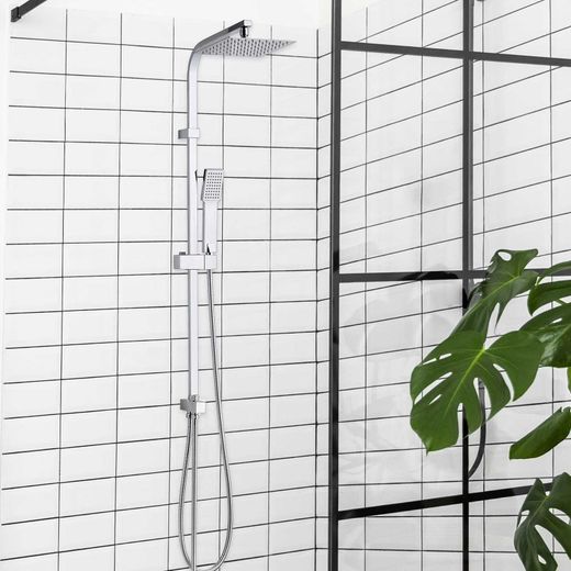 Columna de ducha sin grifo K2O Chillout Ocean 101,5 cm cromo