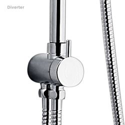 Columna de ducha K2O Chillout Valley 96,5 cm sin grifo, acero inoxidable