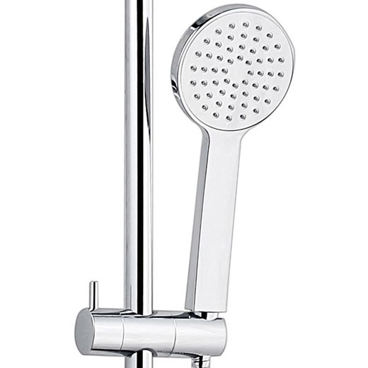 Columna de ducha K2O Chillout Valley 96,5 cm sin grifo, acero inoxidable