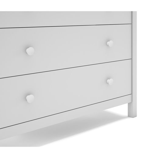 Comodino, 100 x 40 x 80 cm, in legno di pino bianco | Collezione Max