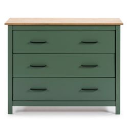 Comodino, 100 x 40 x 80 cm, in legno di pino verde | Collezione Miranda