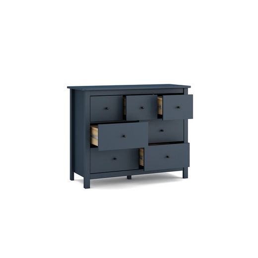 Comò, 110 x 40 x 80 cm, in legno di pino blu | Collezione Misti