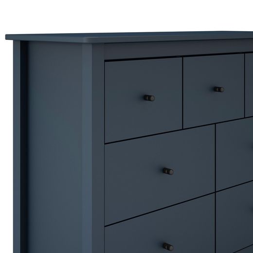 Comò, 110 x 40 x 80 cm, in legno di pino blu | Collezione Misti