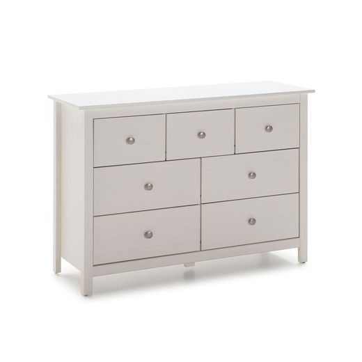 Comodino, 110 x 40 x 80 cm, in legno di pino bianco | Collezione Berna