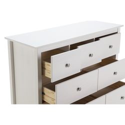 Comodino, 110 x 40 x 80 cm, in legno di pino bianco | Collezione Berna
