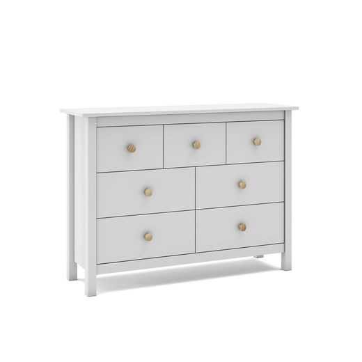 Comodino, 110 x 40 x 80 cm, in legno di pino bianco | Collezione Max