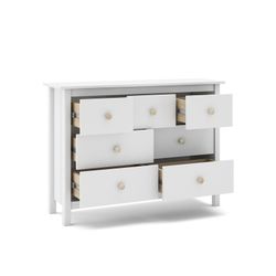Comodino, 110 x 40 x 80 cm, in legno di pino bianco | Collezione Max