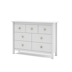 Comodino, 110 x 40 x 80 cm, in legno di pino bianco | Collezione Max