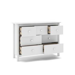 Comodino, 110 x 40 x 80 cm, in legno di pino bianco | Collezione Max