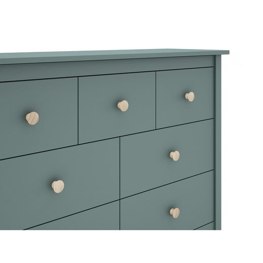 Comodino, 110 x 40 x 80 cm, in legno di pino verde | Collezione Max