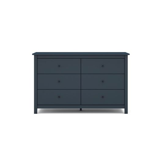 Comodino, 130 x 45 x 80 cm, in legno di pino blu | Collezione Misti