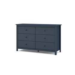 Comodino, 130 x 45 x 80 cm, in legno di pino blu | Collezione Misti