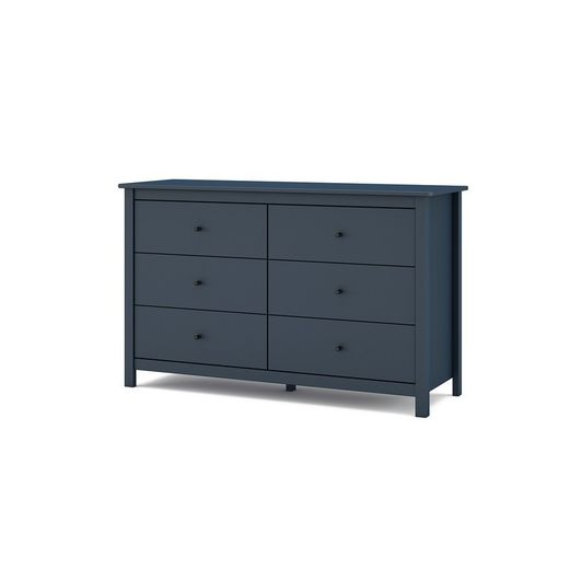 Comodino, 130 x 45 x 80 cm, in legno di pino blu | Collezione Misti