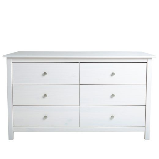 Comodino, 130 x 45 x 80 cm, in legno di pino bianco | Collezione Berna