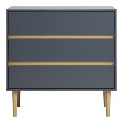 Comodino, 80 x 40 x 80 cm, in legno di pino grigio azzurro | Collezione Bisley