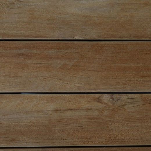 Set da giardino in legno di teak e rattan sintetico, colore naturale e beige | Collezione Nápoles