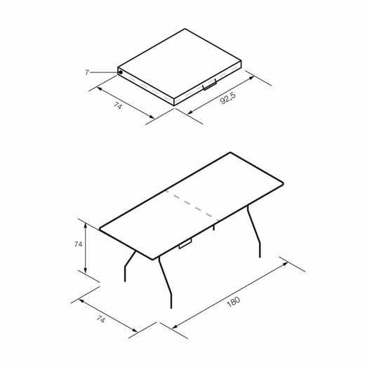 Conjunto de Mesa y 2 Bancos Plegables y Portátiles Gardiun New Koln 180x74x74 cm en Resina Blanca – Ideal para Jardín y Terraza
