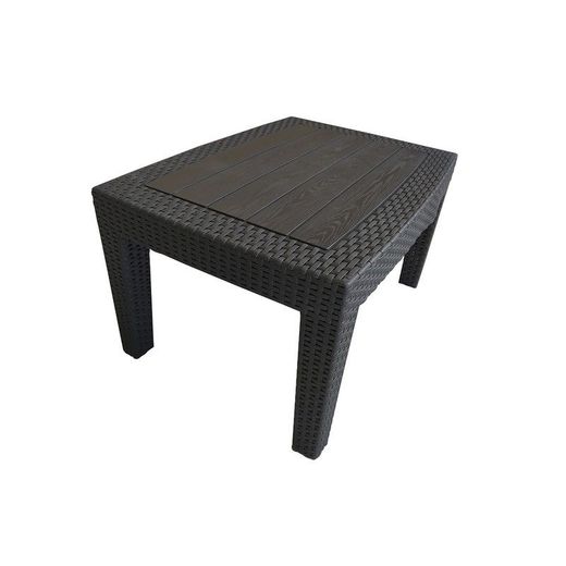 Set di divani da giardino in polipropilene effetto rattan grigio | Collezione Siena