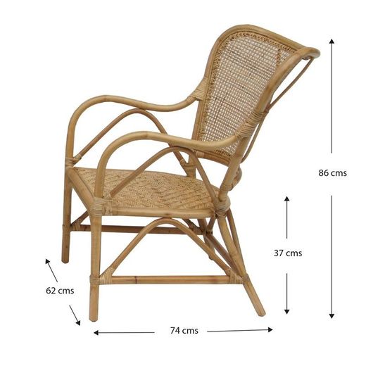 Set di divani da giardino in rattan, canna e vimini naturale | Collezione Parma