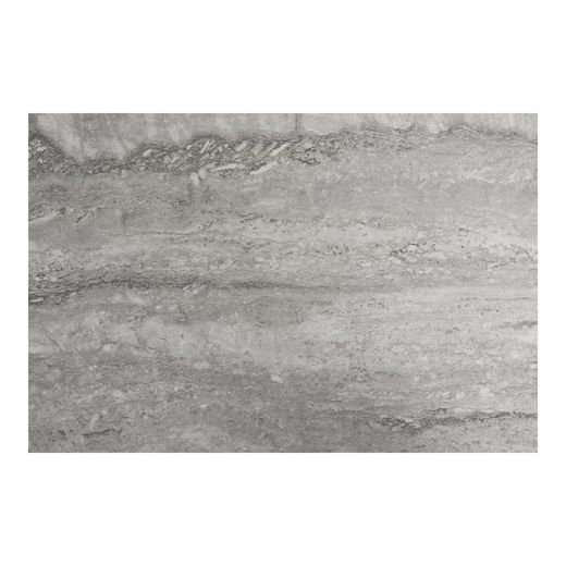 Consolle, 110 x 26 x 80 cm, in legno effetto marmo travertino grigio | Collezione Vita