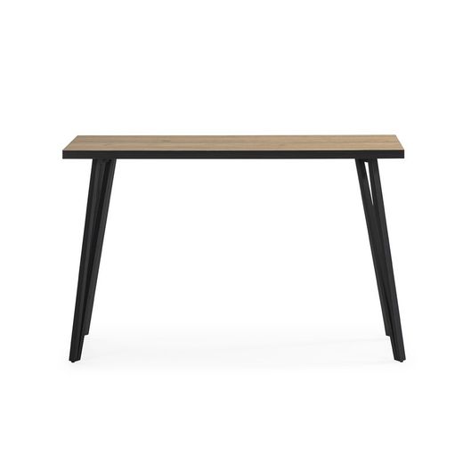 Consolle, 120 x 40 x 77 cm, in legno e metallo naturale e nero | Collezione Sindi