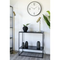 Consolle, 80 x 36 x 80 cm, in legno e acciaio nero | Collezione Vita