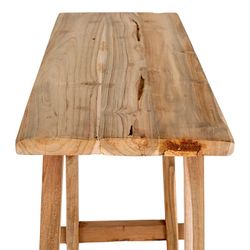 Consolle, 90 x 30 x 80 cm, in legno di teak naturale | Collezione Girona