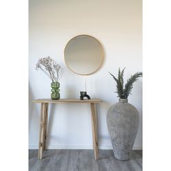 Consolle, 90 x 30 x 80 cm, in legno di teak naturale | Collezione Girona
