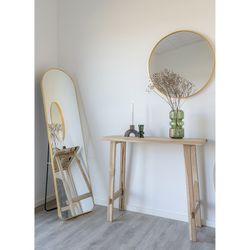 Consolle, 90 x 30 x 80 cm, in legno di teak naturale | Collezione Girona