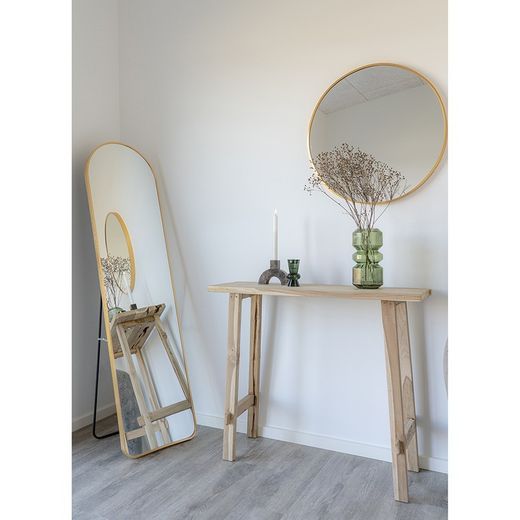 Consolle, 90 x 30 x 80 cm, in legno di teak naturale | Collezione Girona