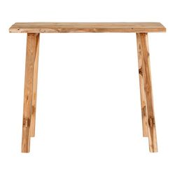 Consolle, 90 x 30 x 80 cm, in legno di teak naturale | Collezione Girona