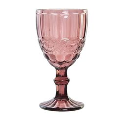 Copa de agua, Ø 8,7 x 17 cm, de cristal en rosa | Colección Cabral