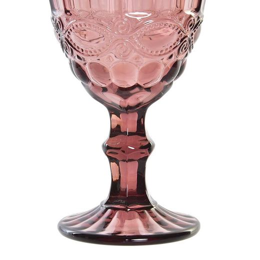 Calice da acqua, Ø 8,7 x 17 cm, in vetro rosa | Collezione Cabral