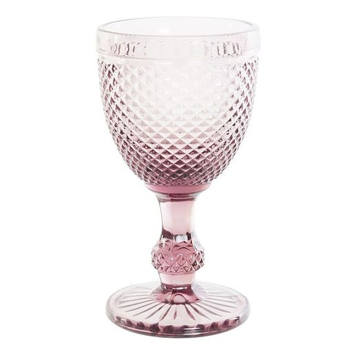Calice da acqua, Ø 8,7 x 17 cm, in cristallo rosa | Collezione Da Gama