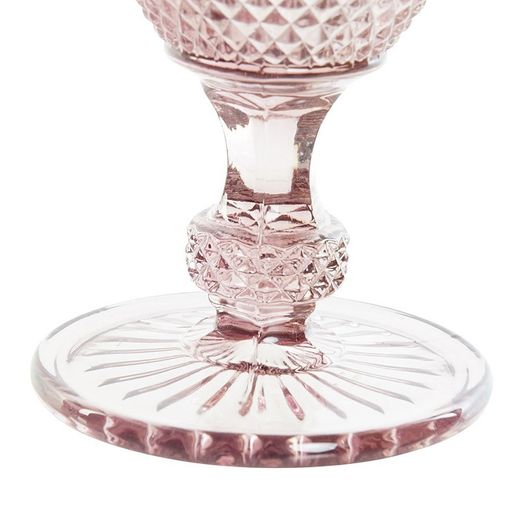 Calice da vino, 8 x 8 x 15,5 cm, in cristallo rosa | Collezione Da Gama