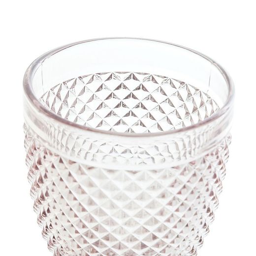 Calice da vino, 8 x 8 x 15,5 cm, in cristallo rosa | Collezione Da Gama
