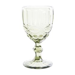 Copa de vino, Ø 8 x 15,5 cm, de cristal en verde| Colección Cabral