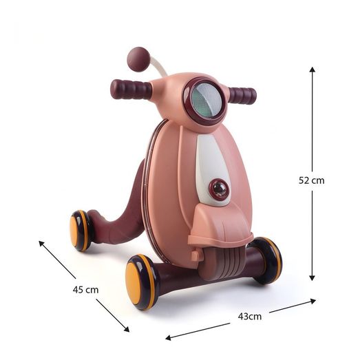Corredore per bambini, 43 x 45 x 52 cm, in polietilene rosa | Collezione Baby Walker