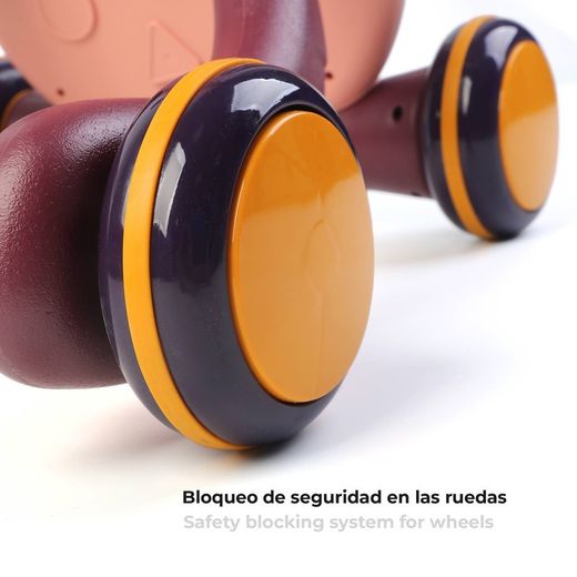 Corredore per bambini, 43 x 45 x 52 cm, in polietilene rosa | Collezione Baby Walker