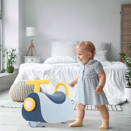 Corripiù, 46 x 20 x 35 cm, in polietilene blu | Collezione Scoot