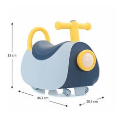 Corripiù, 46 x 20 x 35 cm, in polietilene blu | Collezione Scoot