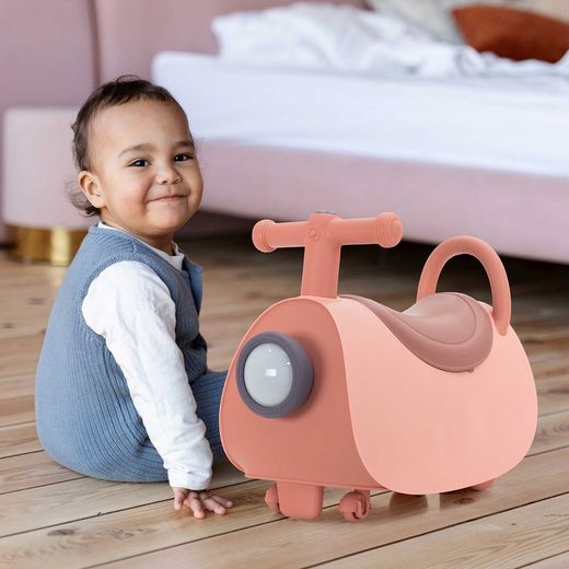 Corripiù, 46 x 20 x 35 cm, in polietilene rosa | Collezione Scoot