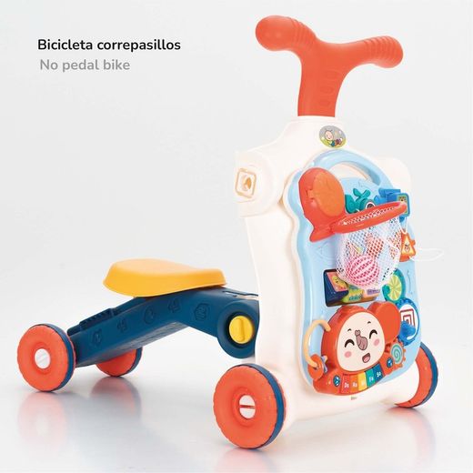 Corredore multifunzione, 50 x 38 x 60 cm, in polietilene multicolore | Collezione Musical Stroller
