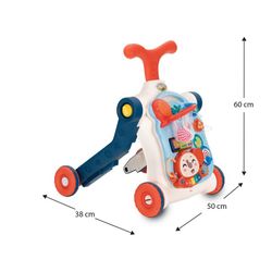 Corredore multifunzione, 50 x 38 x 60 cm, in polietilene multicolore | Collezione Musical Stroller