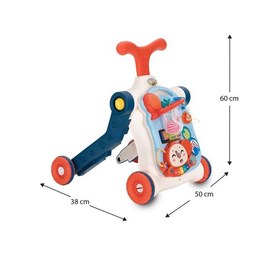 Corredore multifunzione, 50 x 38 x 60 cm, in polietilene multicolore | Collezione Musical Stroller