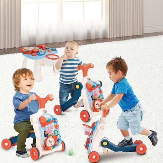 Corredore multifunzione, 50 x 38 x 60 cm, in polietilene multicolore | Collezione Musical Stroller