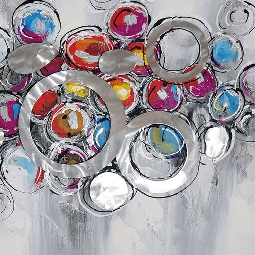 Quadro 3D del tempo, 120 x 3,5 x 80 cm | Collezione Astratto