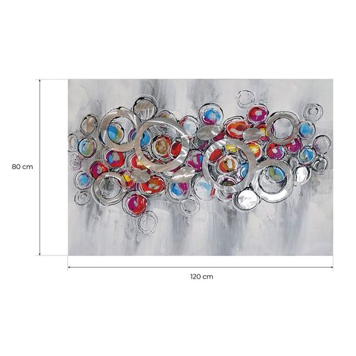 Quadro 3D del tempo, 120 x 3,5 x 80 cm | Collezione Astratto