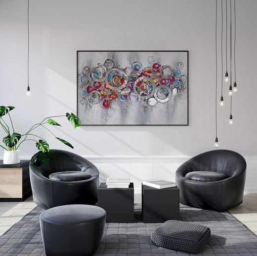 Quadro 3D del tempo, 120 x 3,5 x 80 cm | Collezione Astratto