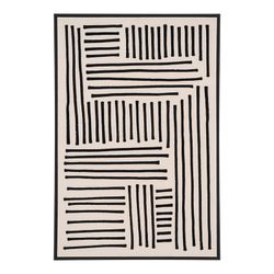 Quadro, 60 x 4 x 90 cm, su tela stampata in nero e beige | Collezione Lipari